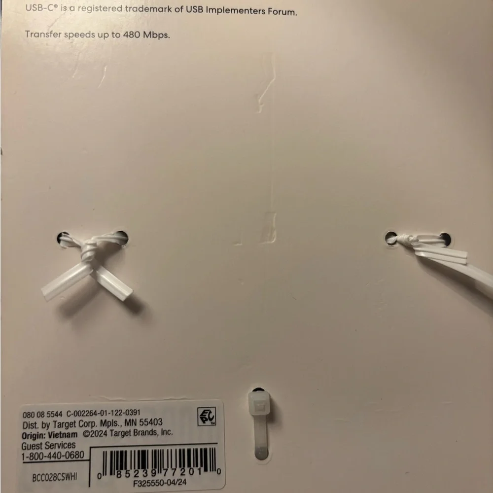 USB-C to USB-C Fast Charging Cable‎ - White